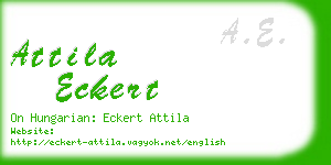 attila eckert business card